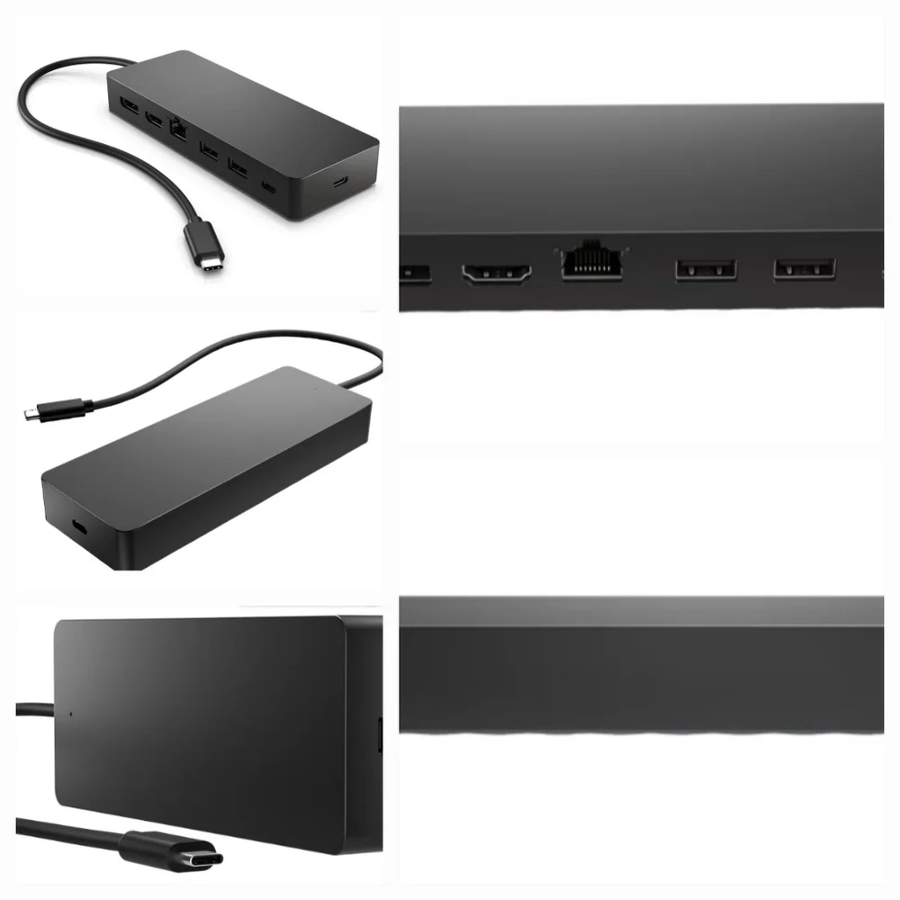 HP Universal USB-C Multiport Travel Hub HDMI, Ethernet, 4K, DP Dual, USB-C Port